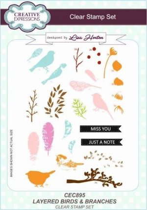 Creative Expressions Clear Stamp Set Layered Birds & Branches